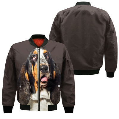 Basset Hound - Unisex 3D Graphic Bomber Jacket