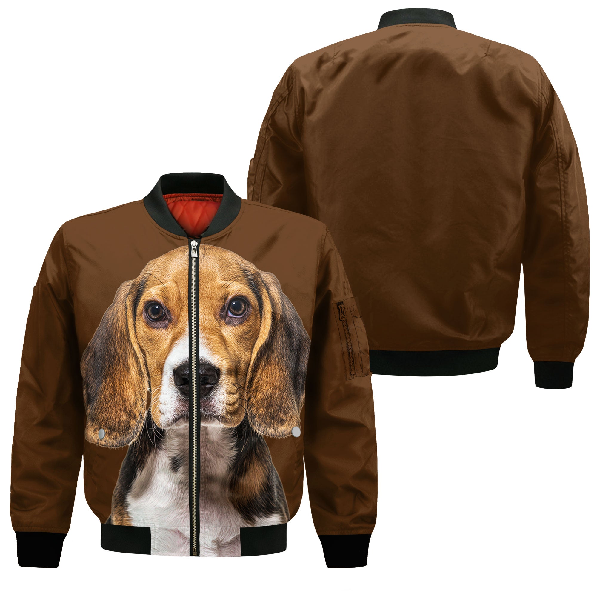 Beagle - Unisex 3D Graphic Bomber Jacket