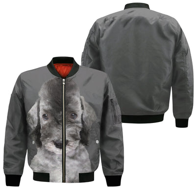Bedlington Terrier - Unisex 3D Graphic Bomber Jacket