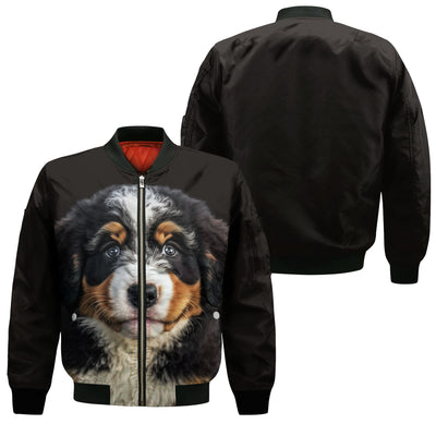 Bernedoodle AI - Unisex 3D Graphic Bomber Jacket