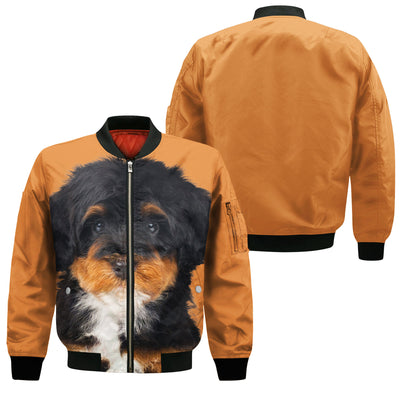 Bernedoodle - Unisex 3D Graphic Bomber Jacket