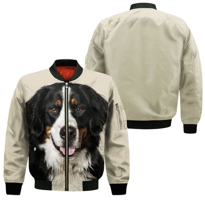 Bernese Mountain Dog - Unisex 3D Graphic Bomber Jacket
