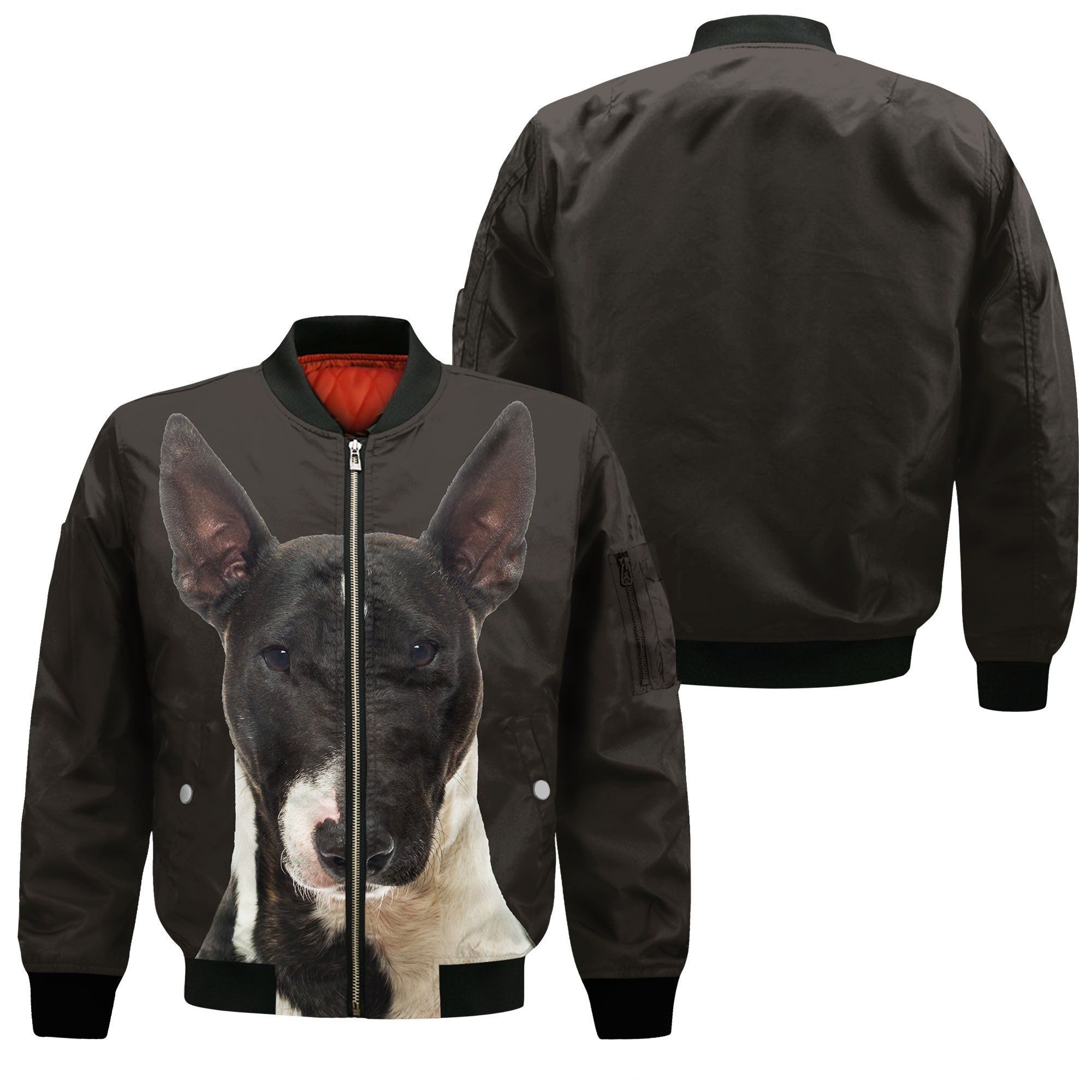 Bull Terrier - Unisex 3D Graphic Bomber Jacket