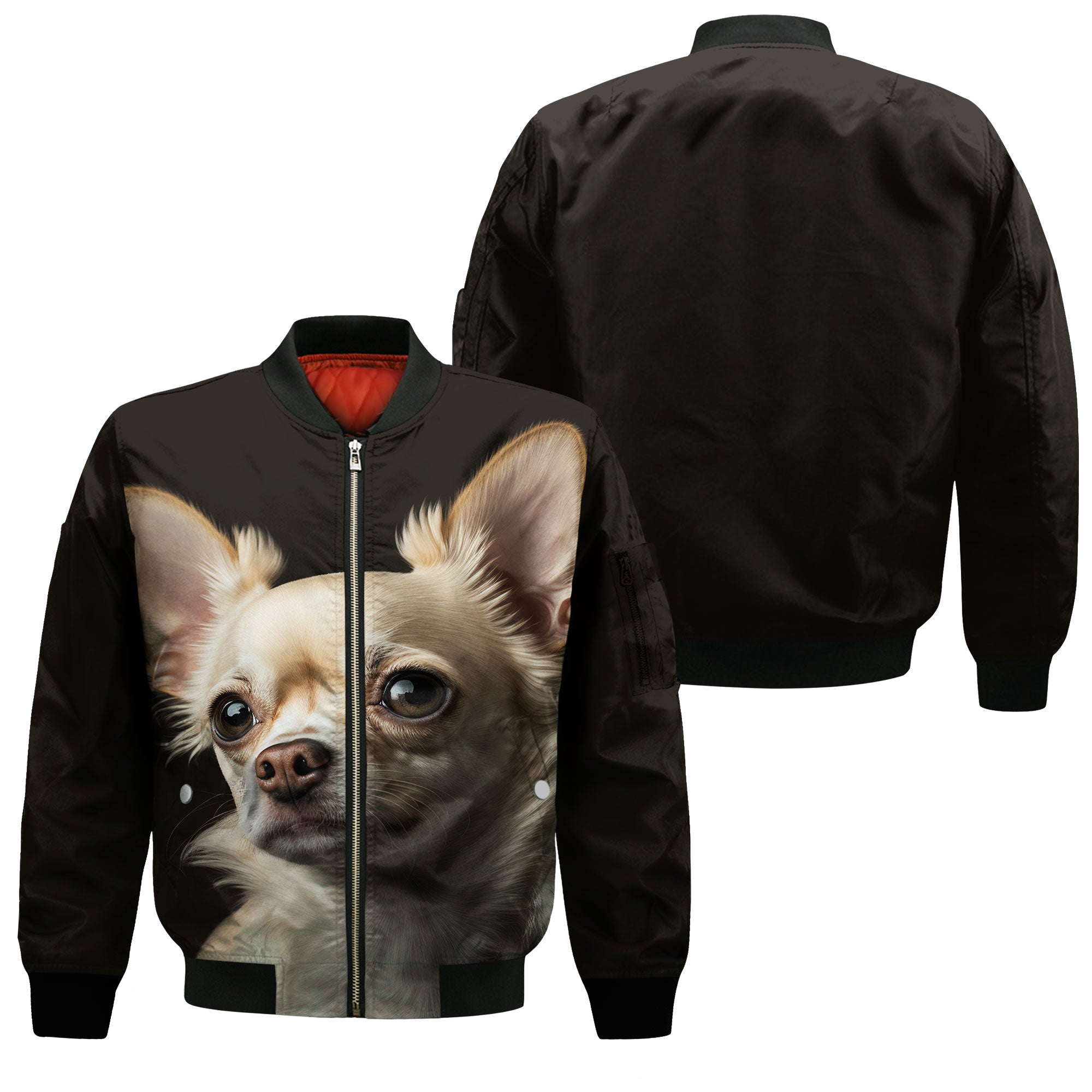 Chihuahua 1 AI - Unisex 3D Graphic Bomber Jacket