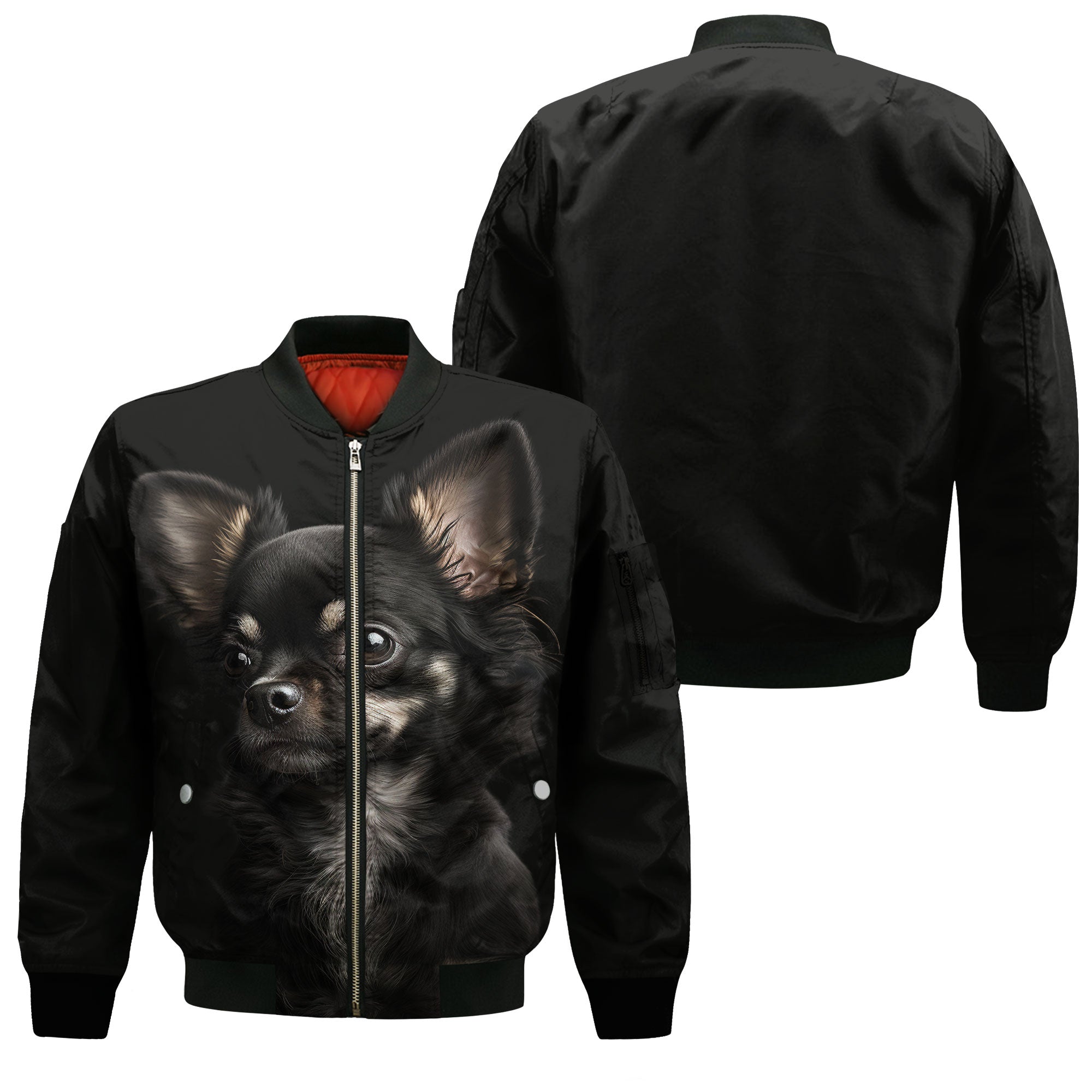 Chihuahua 3 AI - Unisex 3D Graphic Bomber Jacket