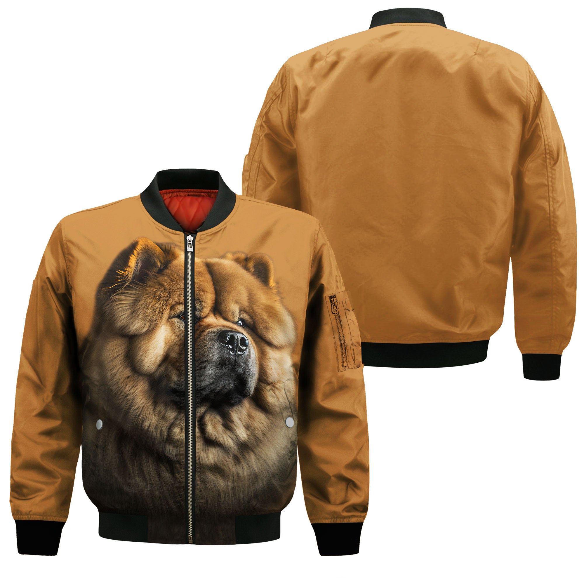 Chow Chow AI - Unisex 3D Graphic Bomber Jacket