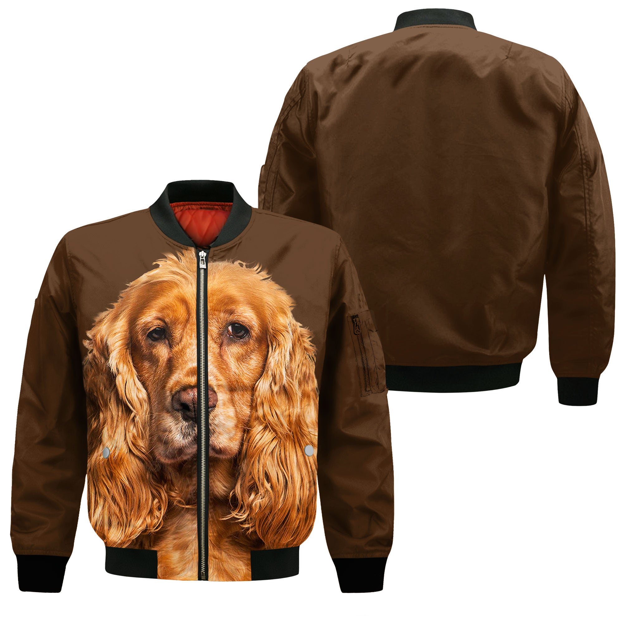 Cocker Spaniel - Unisex 3D Graphic Bomber Jacket