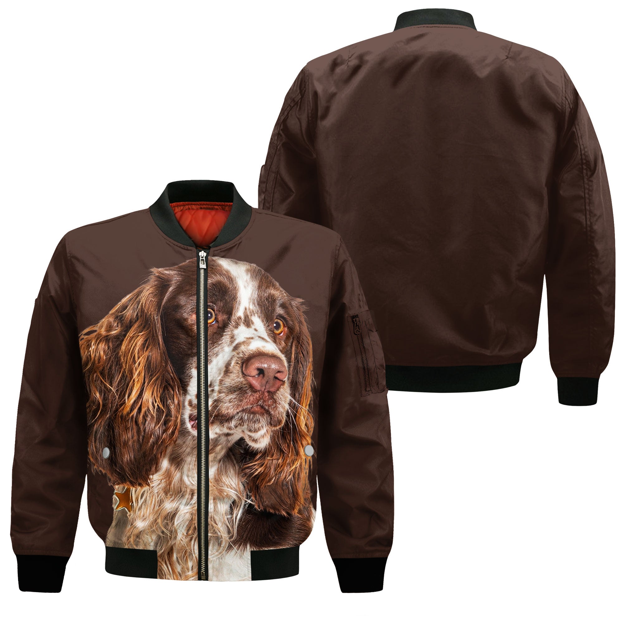 English Springer Spaniel - Unisex 3D Graphic Bomber Jacket