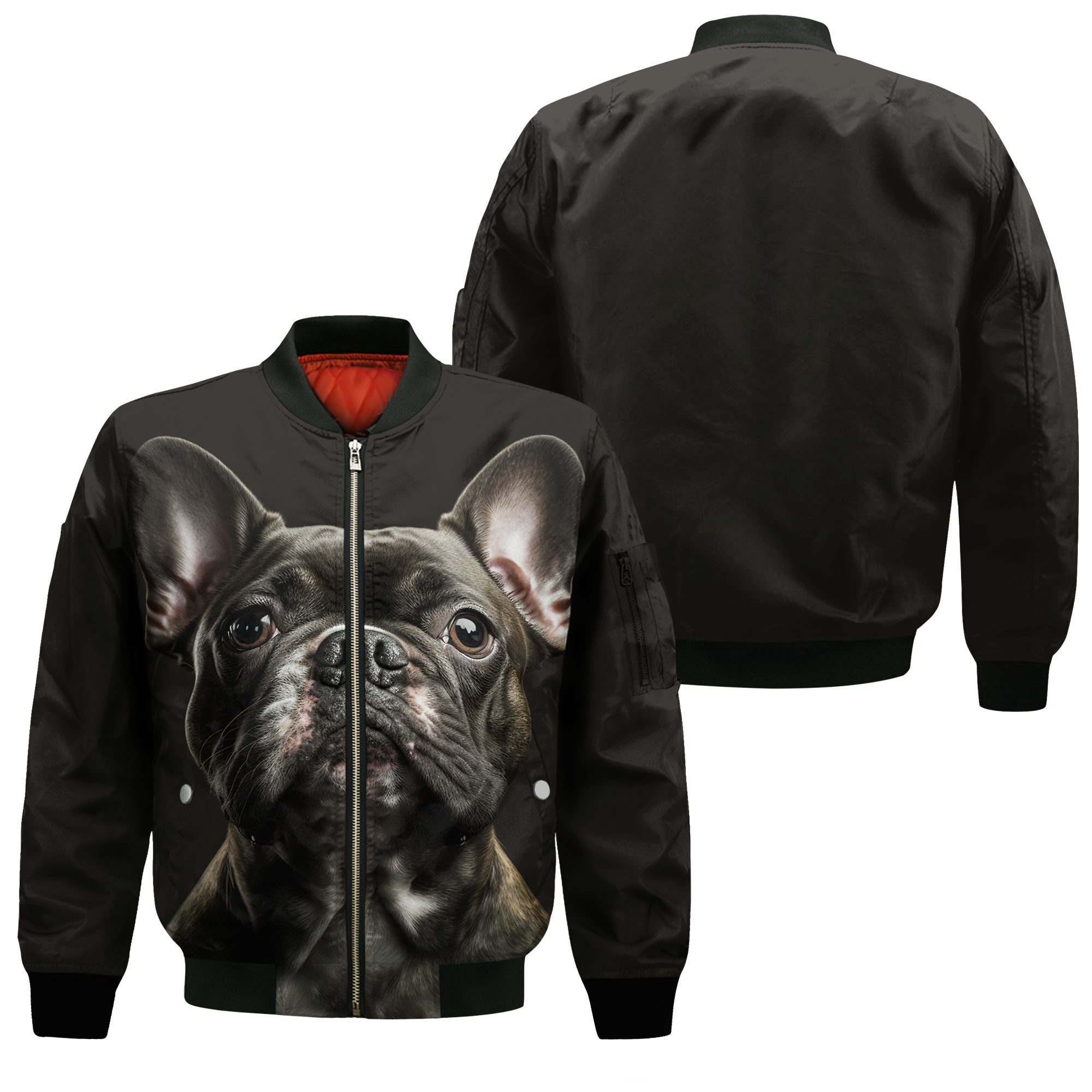 French Bulldog 2 AI - Unisex 3D Graphic Bomber Jacket