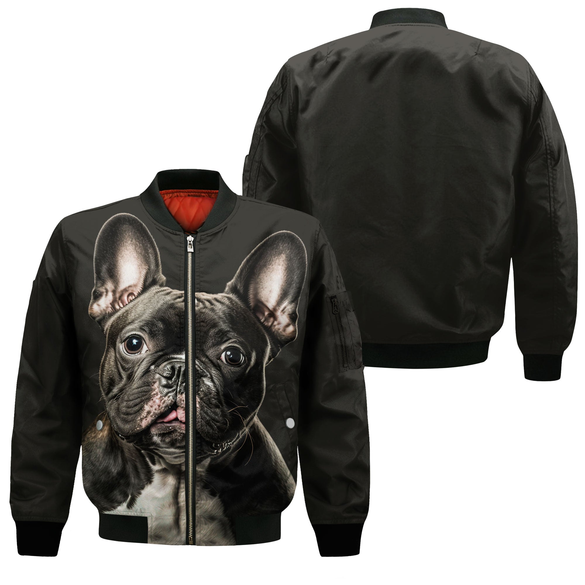 French Bulldog AI - Unisex 3D Graphic Bomber Jacket