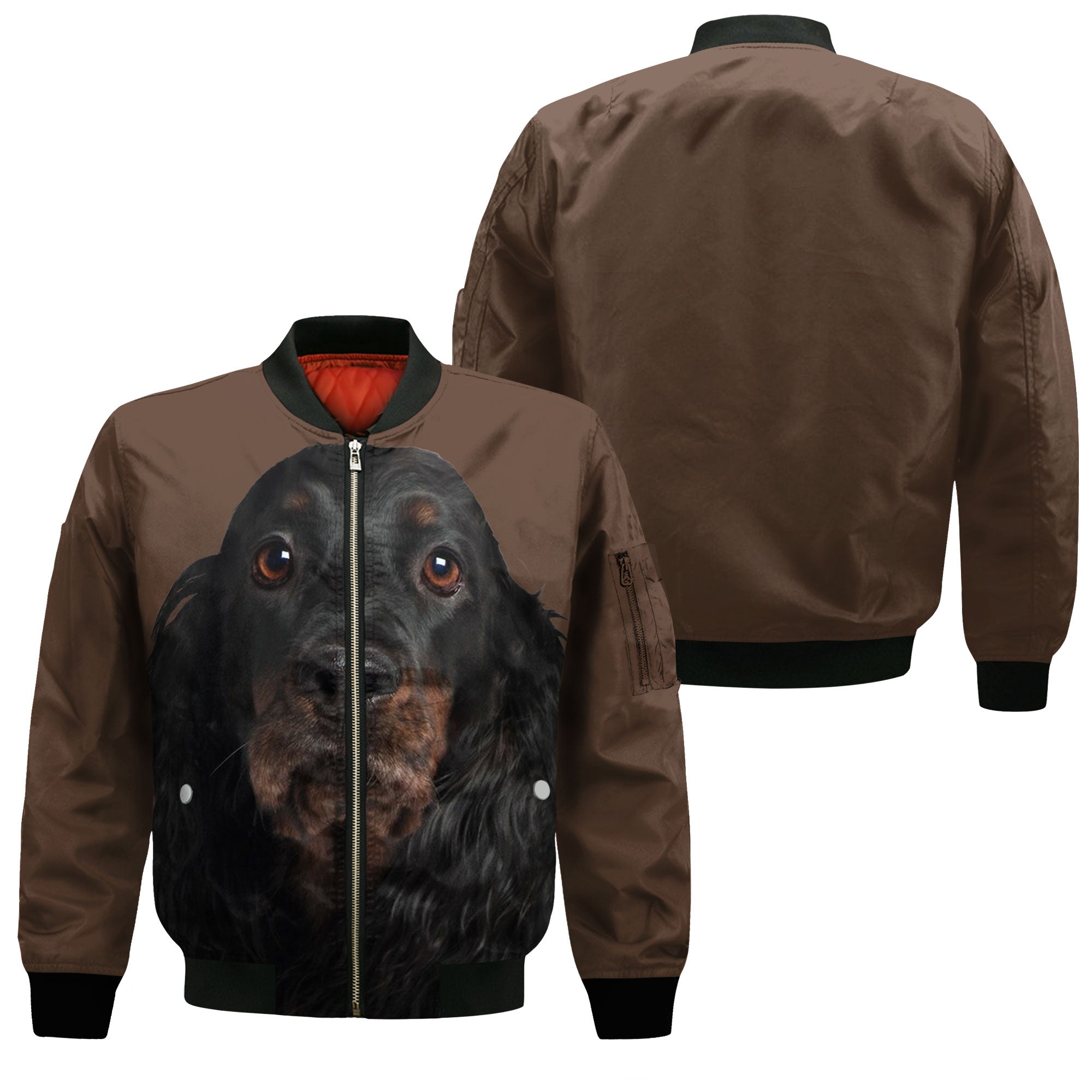 Gordon Setter - Unisex 3D Graphic Bomber Jacket