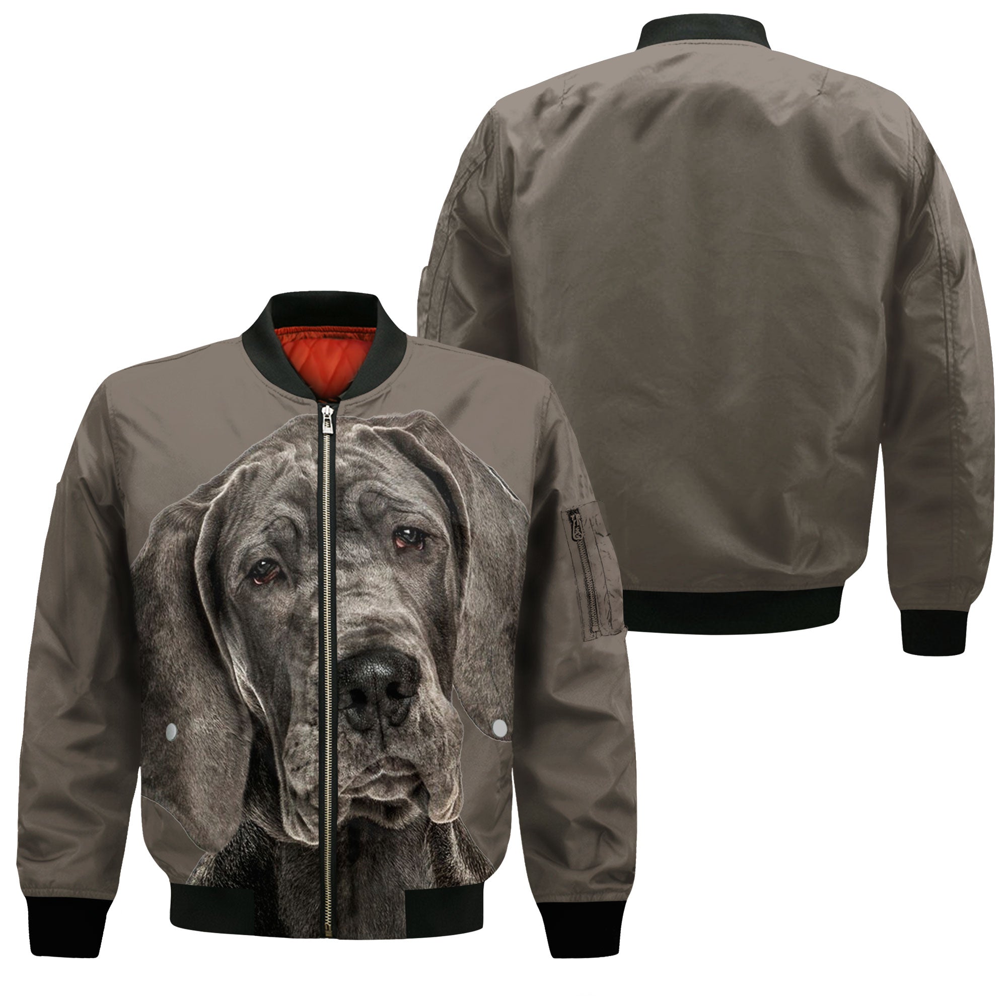 Great Dane - Unisex 3D Graphic Bomber Jacket
