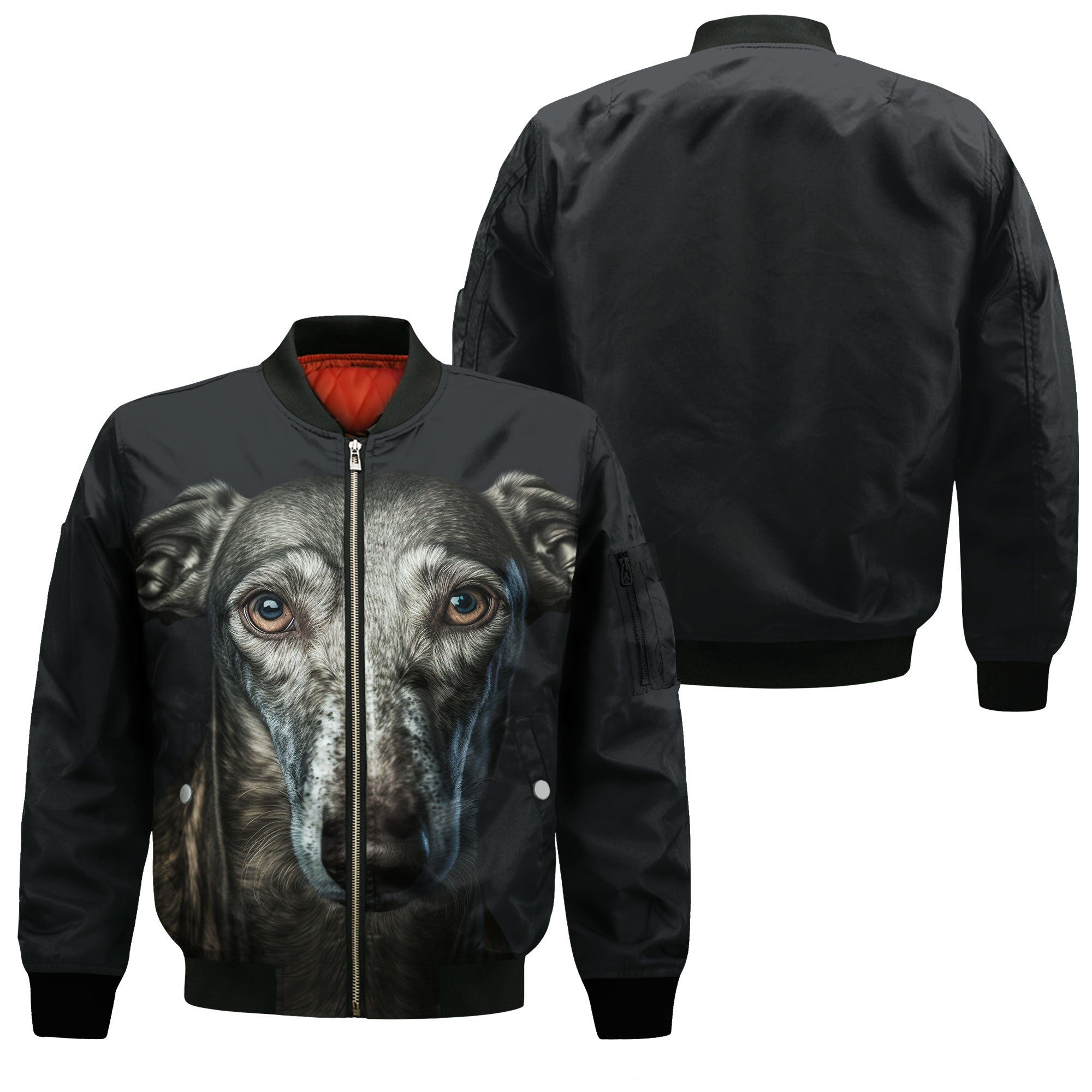 Greyhound AI - Unisex 3D Graphic Bomber Jacket