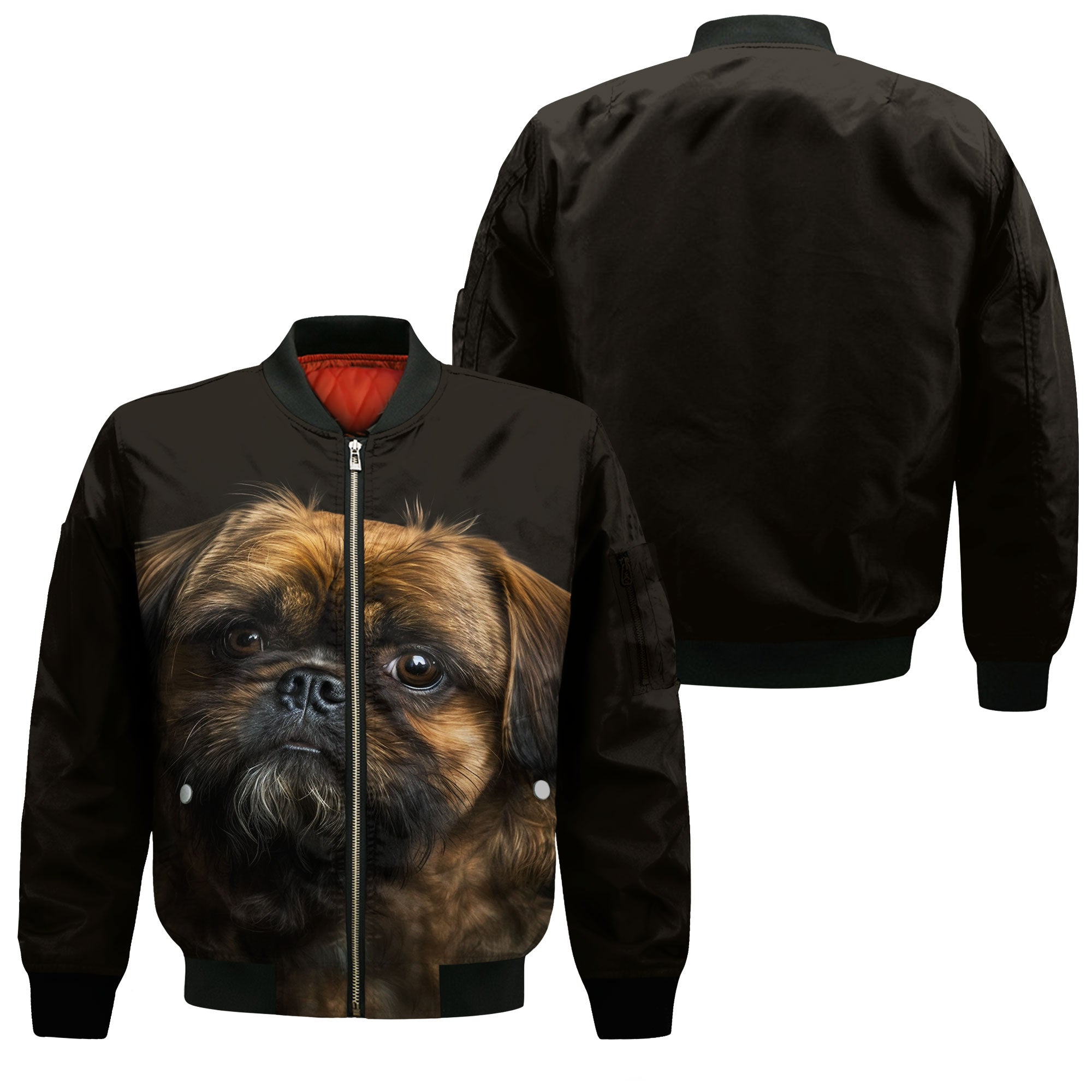 Griffon Brussels AI - Unisex 3D Graphic Bomber Jacket