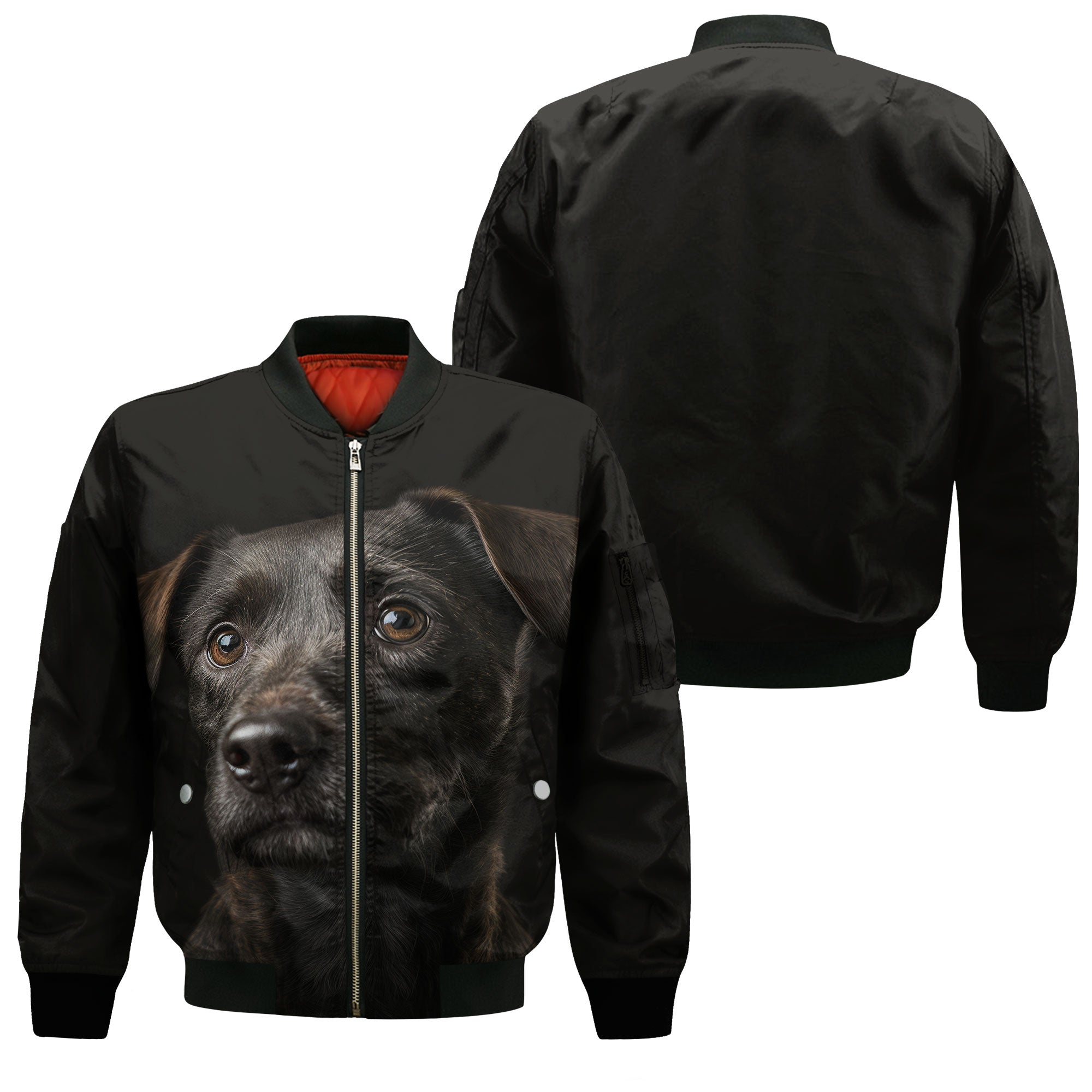 Patterdale Terrier AI - Unisex 3D Graphic Bomber Jacket