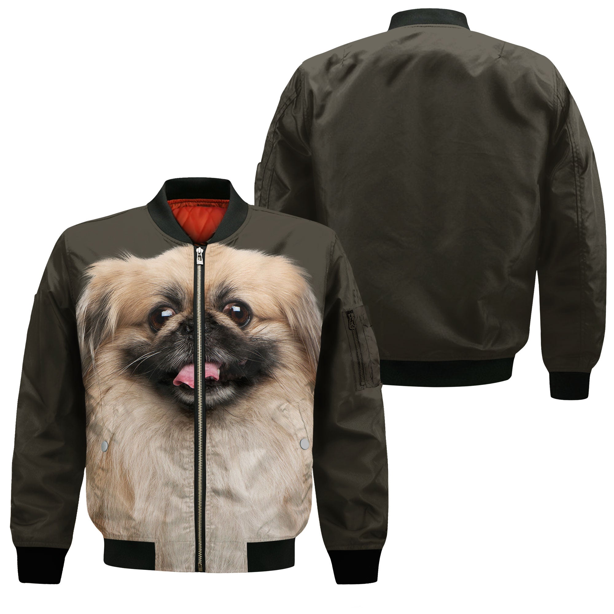 Pekingese - Unisex 3D Graphic Bomber Jacket