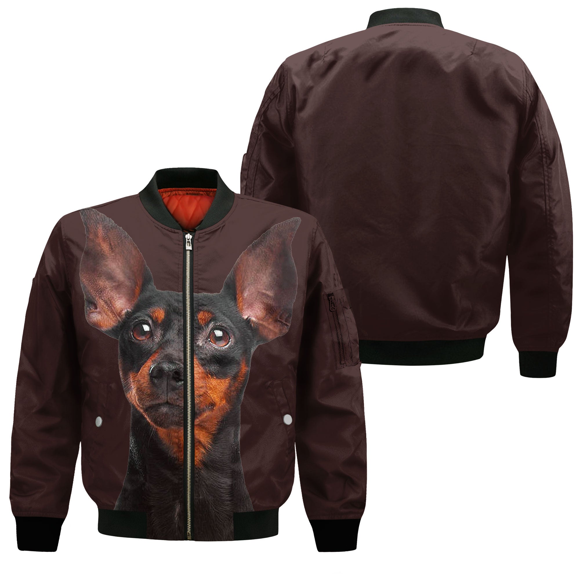 Pinscher - Unisex 3D Graphic Bomber Jacket