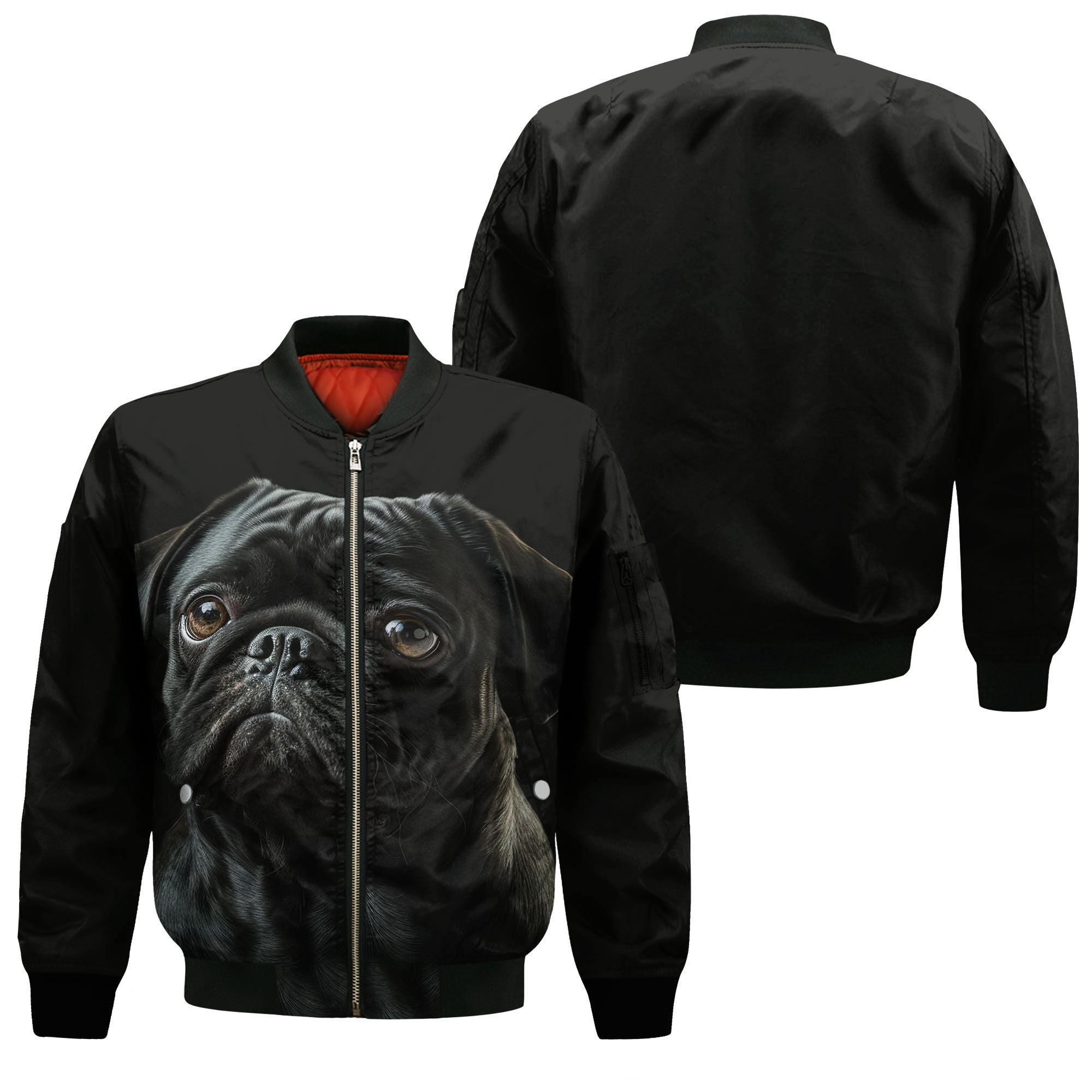 Pug AI - Unisex 3D Graphic Bomber Jacket