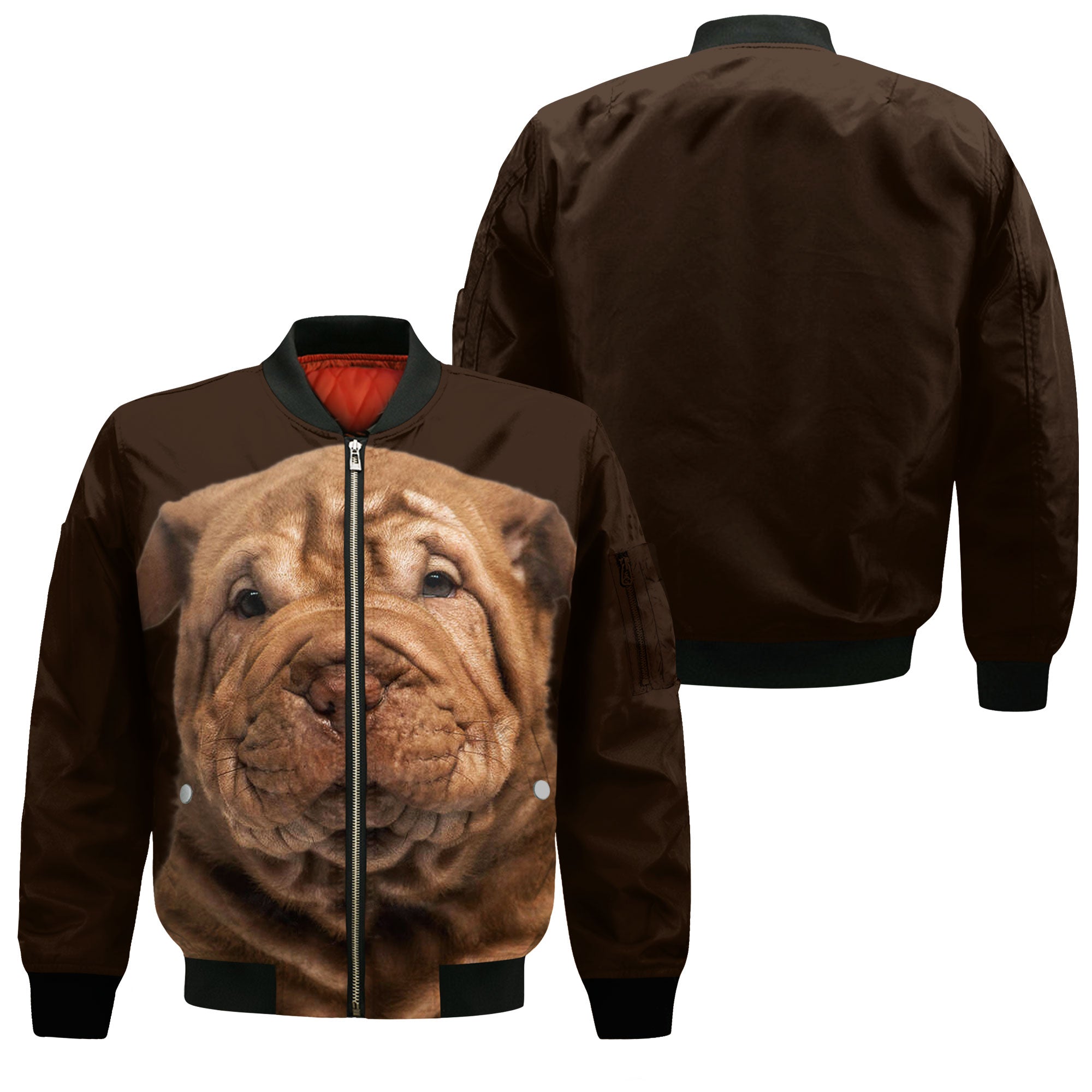 Shar Pei - Unisex 3D Graphic Bomber Jacket