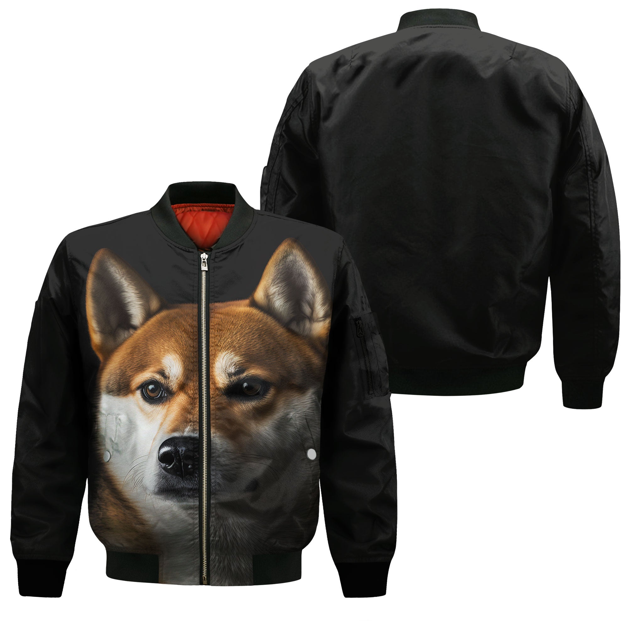Shiba Inu AI - Unisex 3D Graphic Bomber Jacket