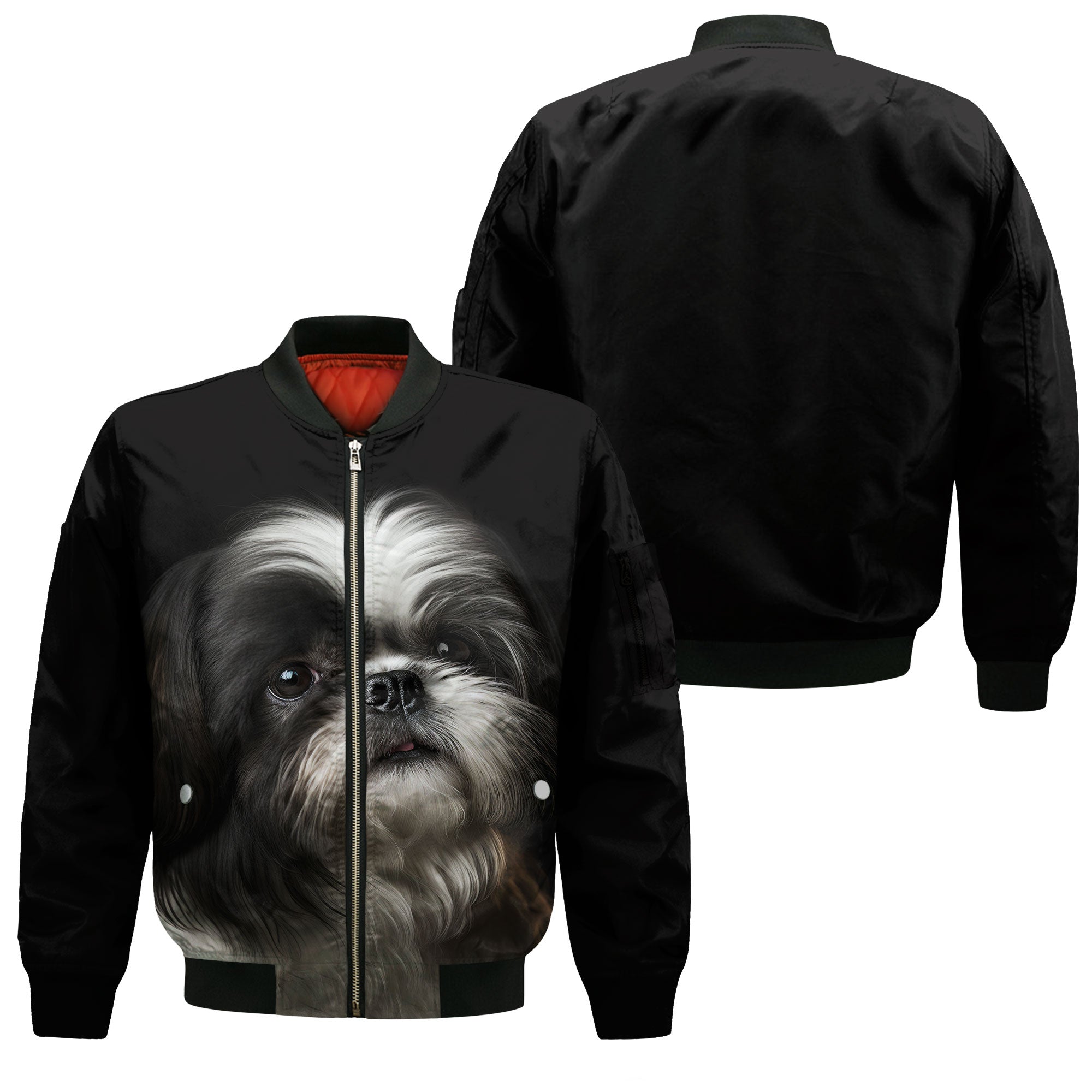 Shih Tzu 2 AI - Unisex 3D Graphic Bomber Jacket