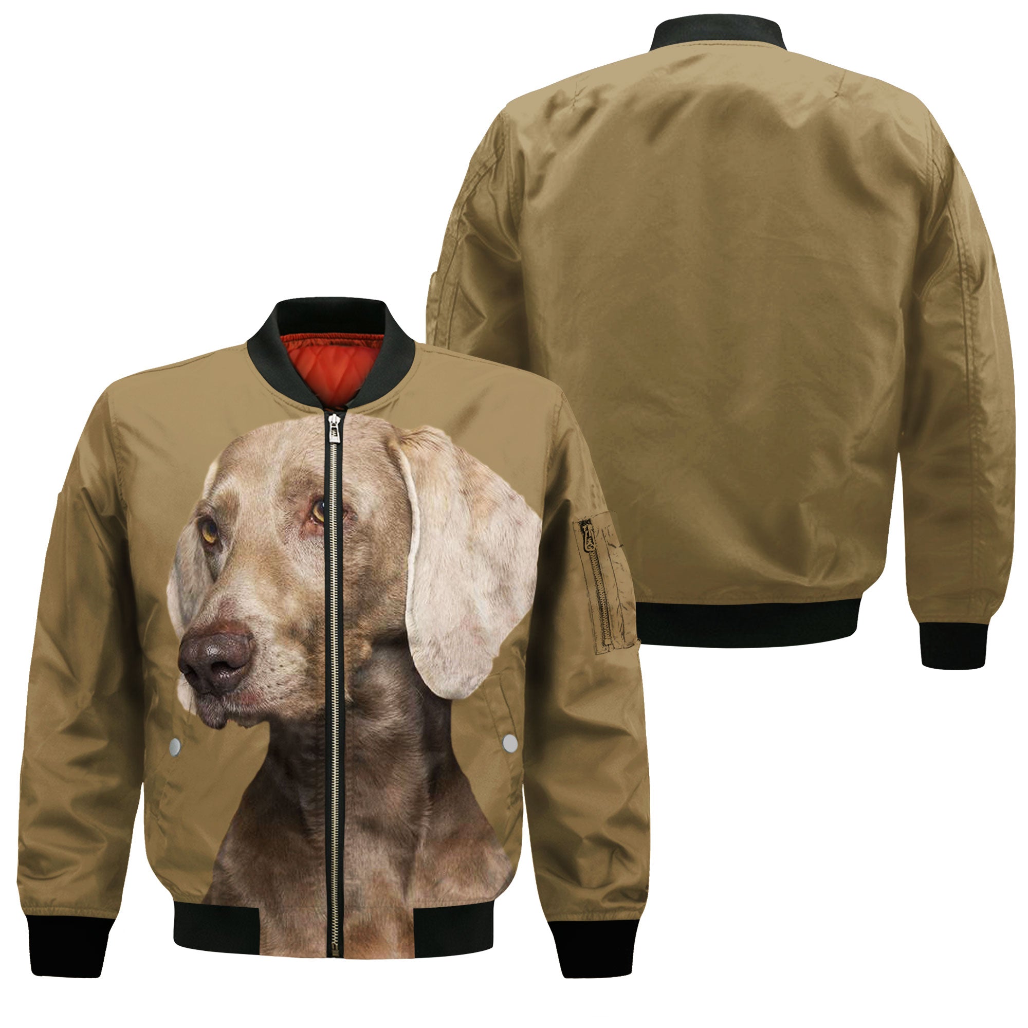 Weimaraner - Unisex 3D Graphic Bomber Jacket