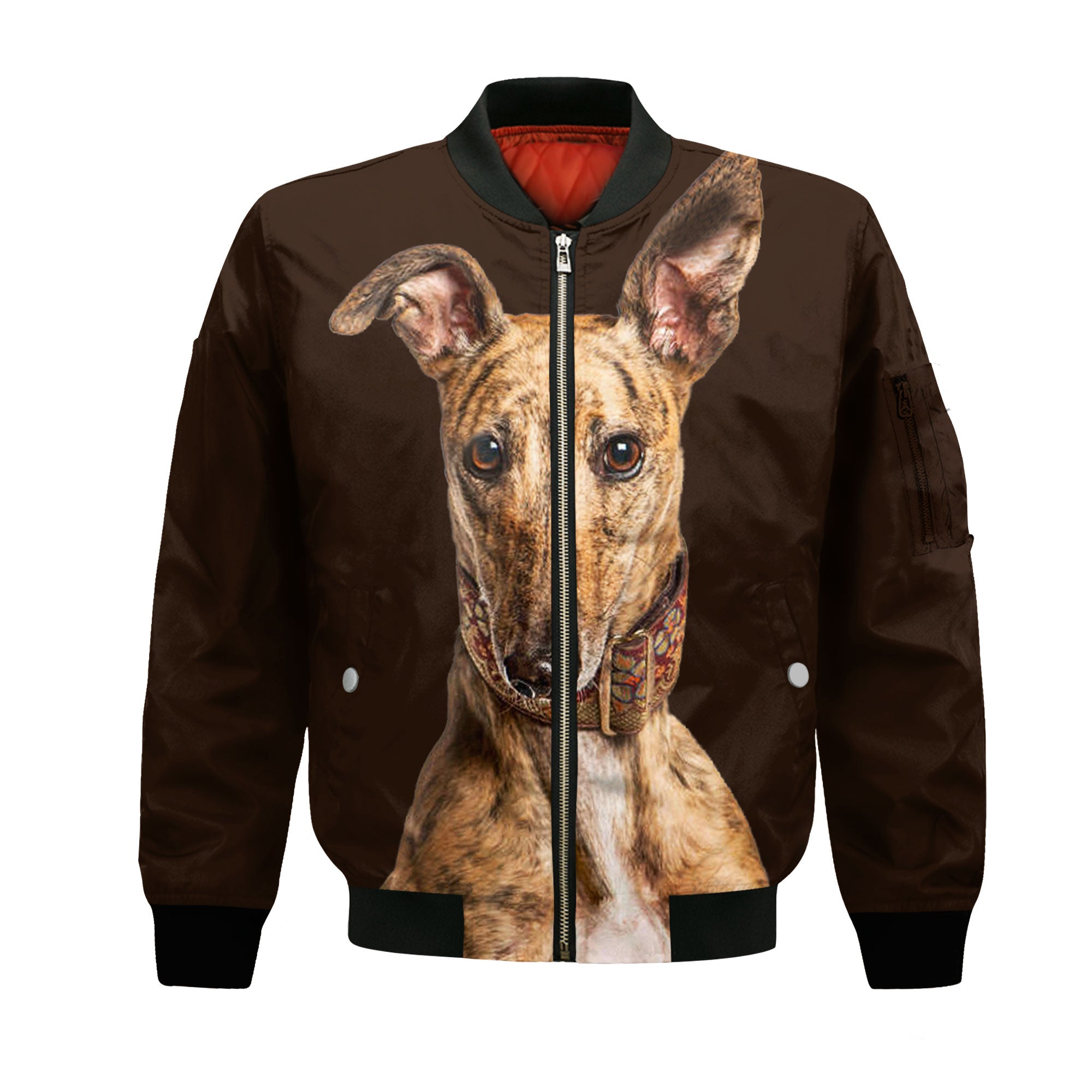 Whippet - Unisex 3D Graphic Bomber Jacket