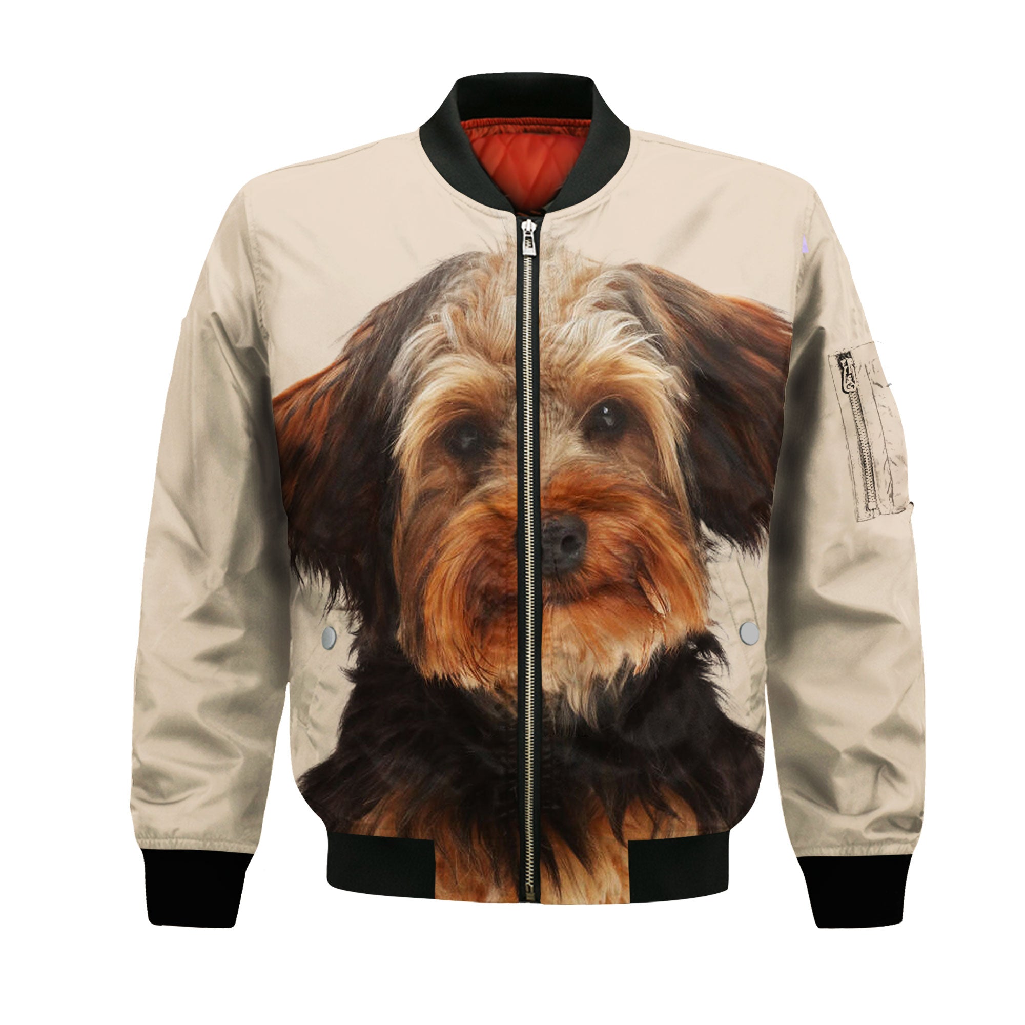 Yorkipoo - Unisex 3D Graphic Bomber Jacket
