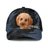 Cockapoo - Jean Background Custom Name Cap