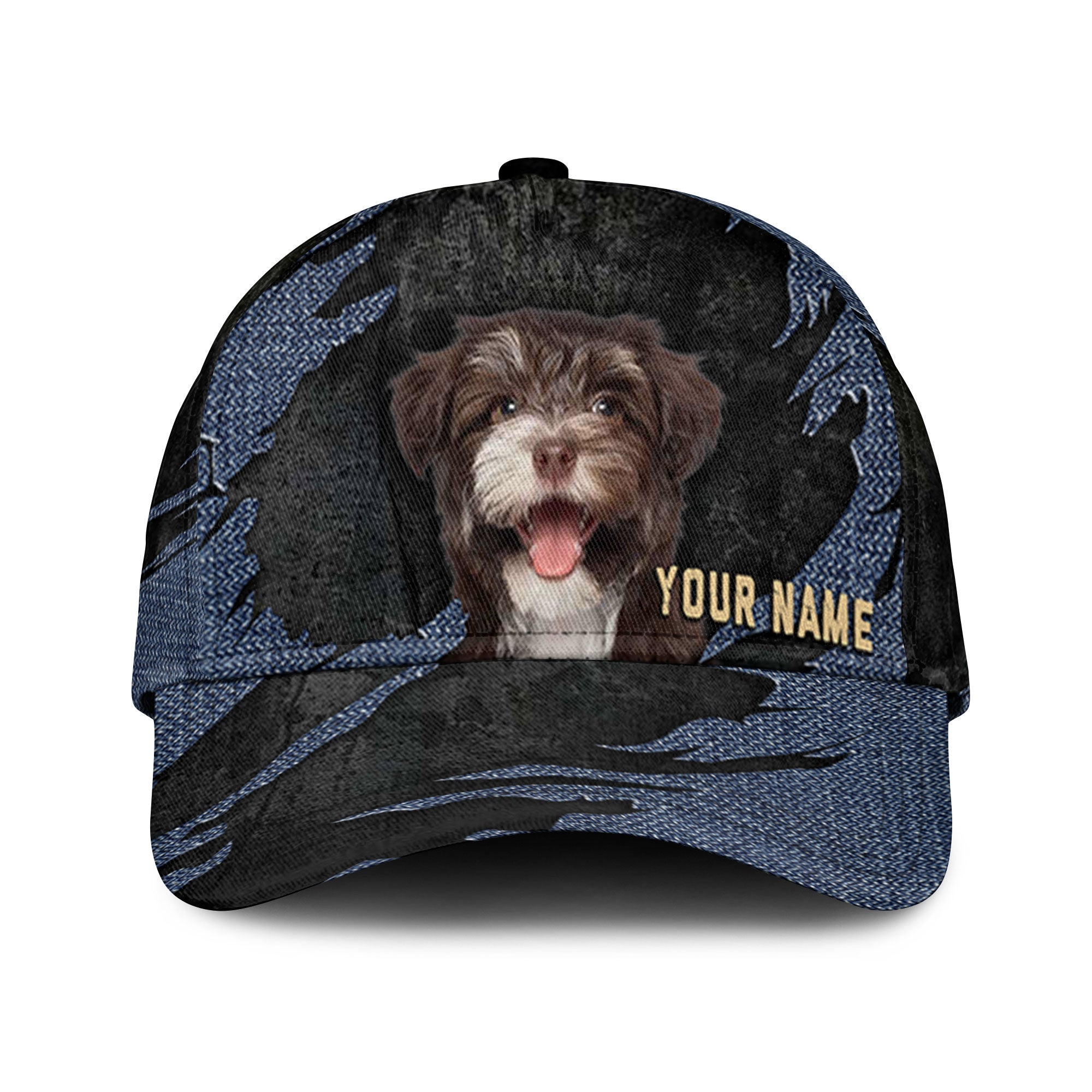 Havanese - Jean Background Custom Name Cap