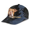 American Bully - Jean Background Custom Name Cap