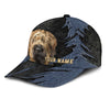 Briard - Jean Background Custom Name Cap