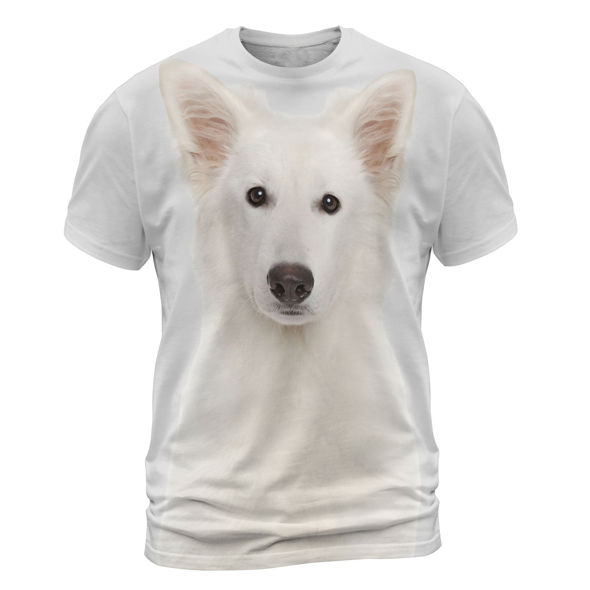White German Shepherd - 3D Graphic T-Shirt