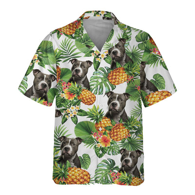 American Staffordshire Terrier AI - Tropical Pattern Hawaiian Shirt