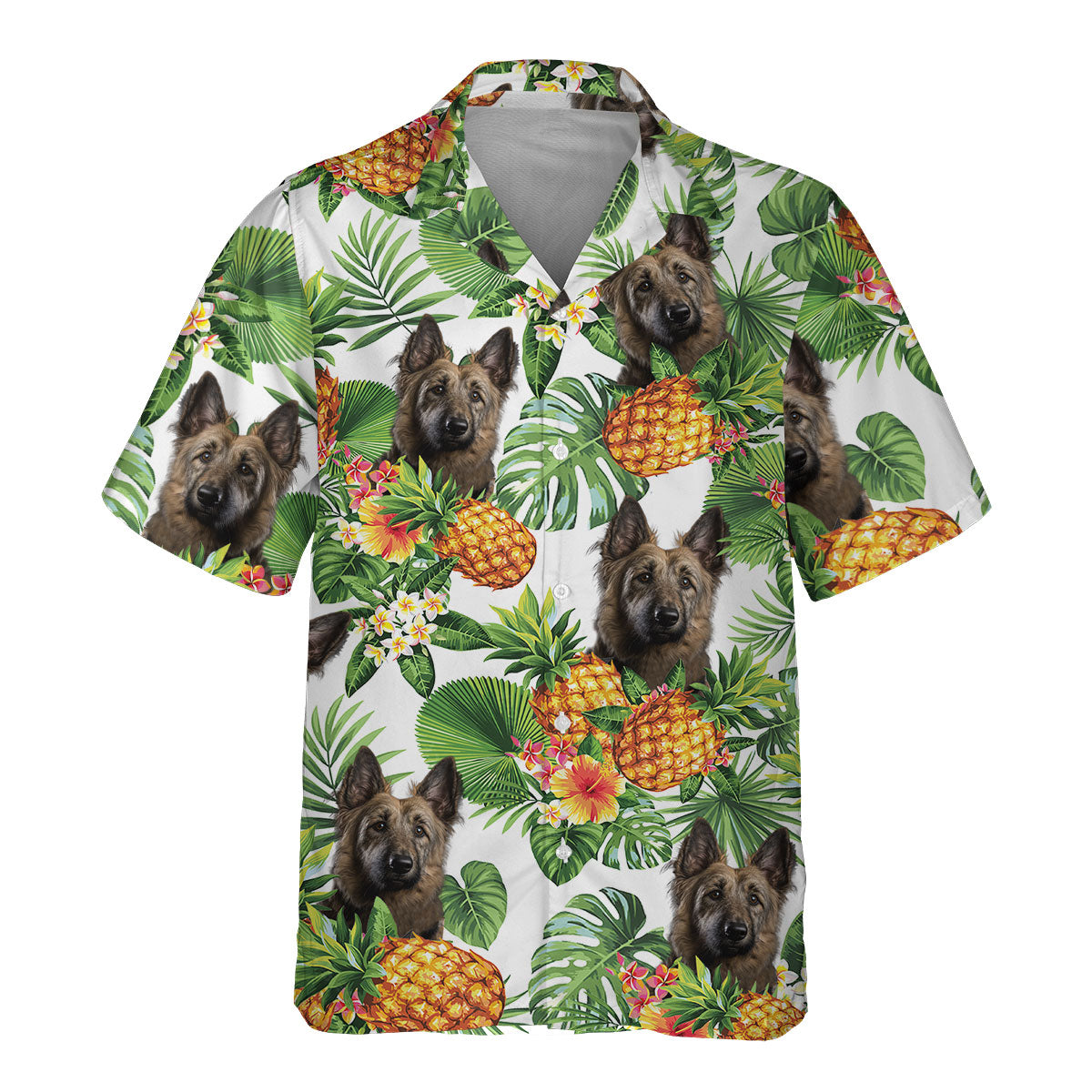 Berger Picard AI - Tropical Pattern Hawaiian Shirt