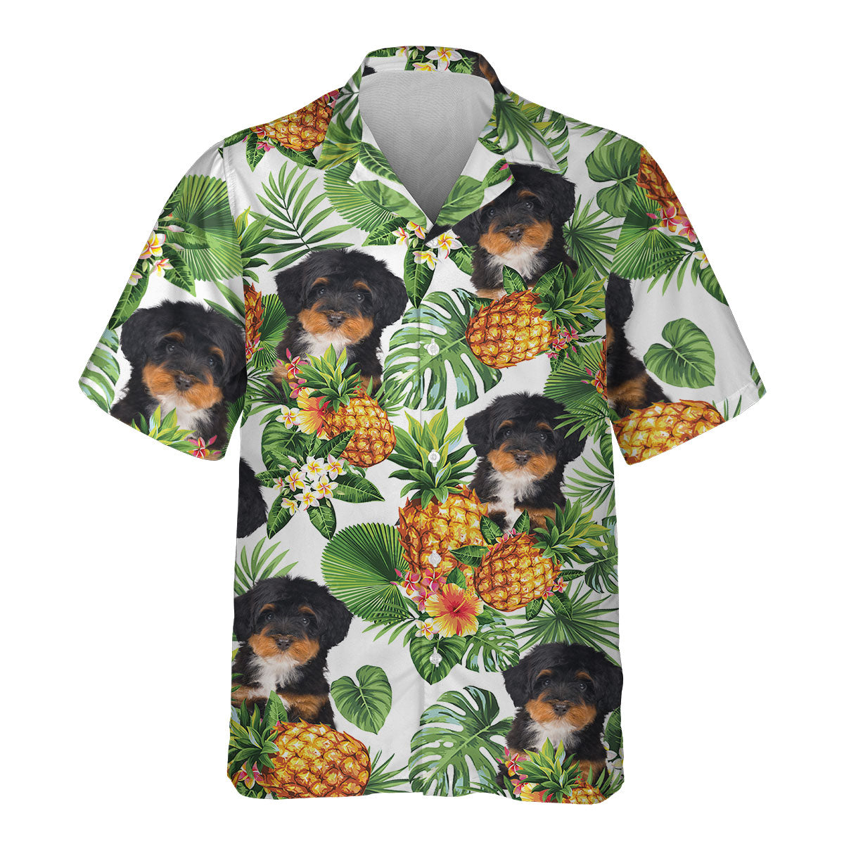 Bernedoodle - Tropical Pattern Hawaiian Shirt