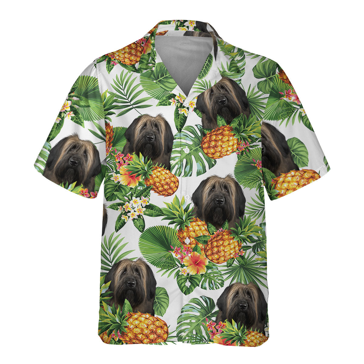 Briard AI - Tropical Pattern Hawaiian Shirt