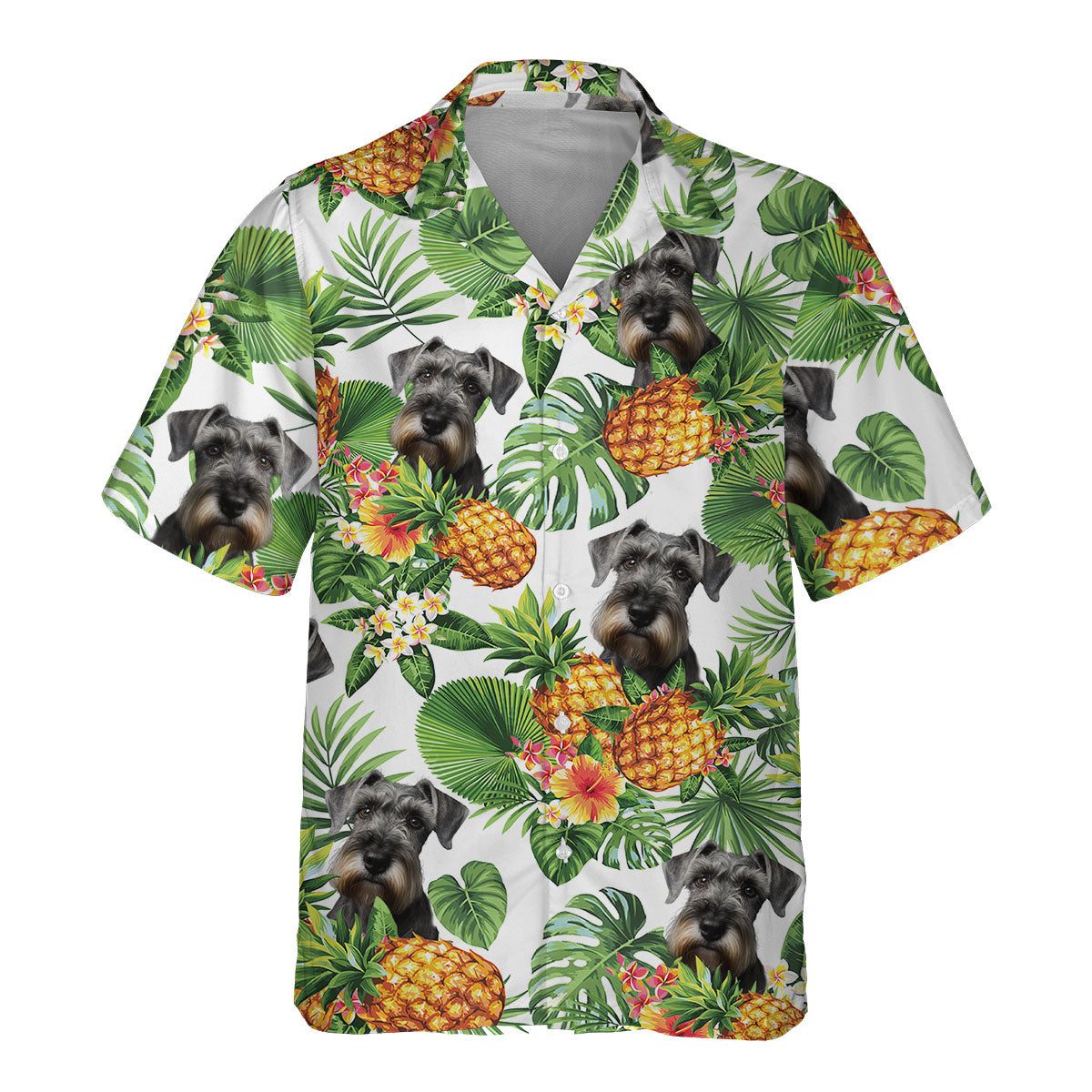 Cesky Terrier AI - Tropical Pattern Hawaiian Shirt