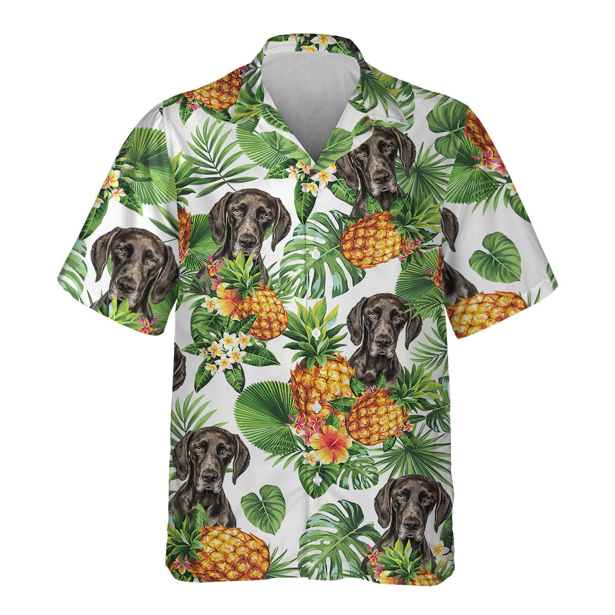 German Shorthaired Pointer - Tropical Pattern Hawaiian Shirt