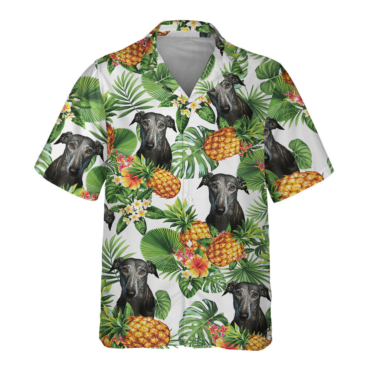 Greyhound AI - Tropical Pattern Hawaiian Shirt