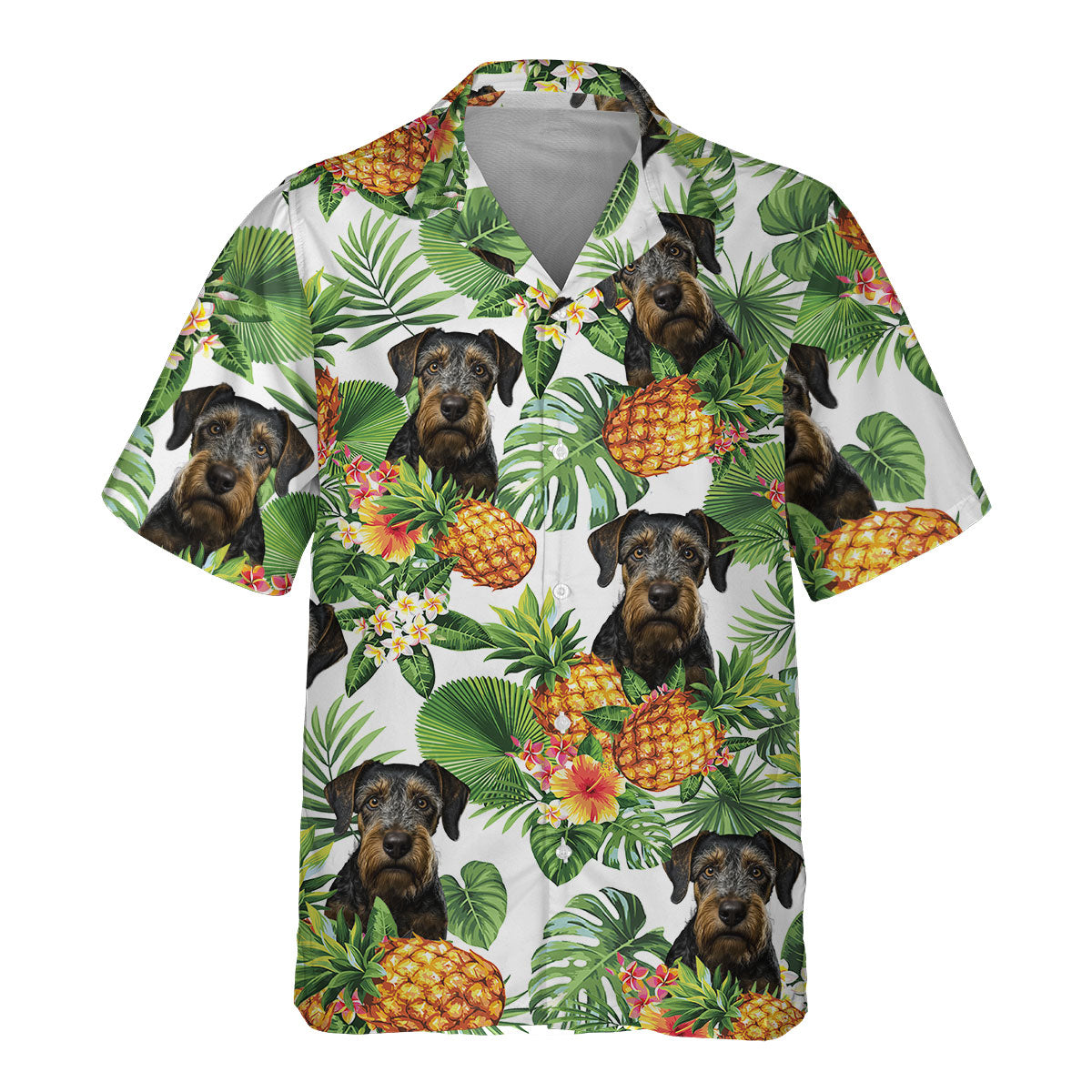 Jagdterrier AI - Tropical Pattern Hawaiian Shirt