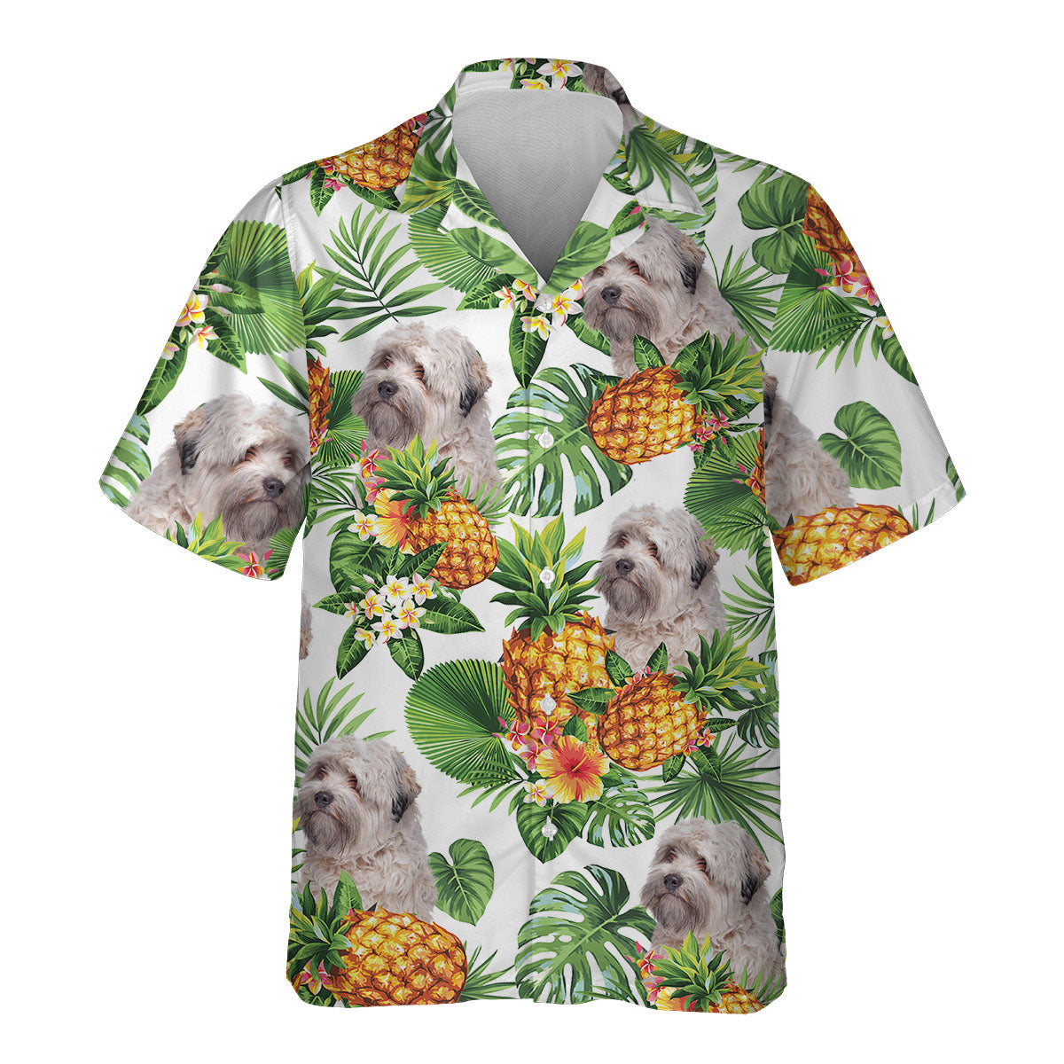 Little lion dog - Tropical Pattern Hawaiian Shirt