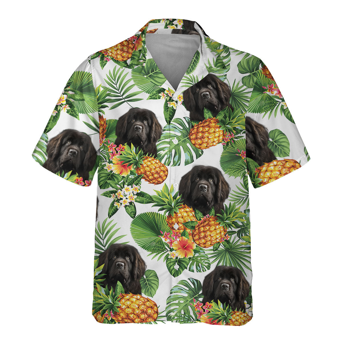 Newfoundland AI - Tropical Pattern Hawaiian Shirt