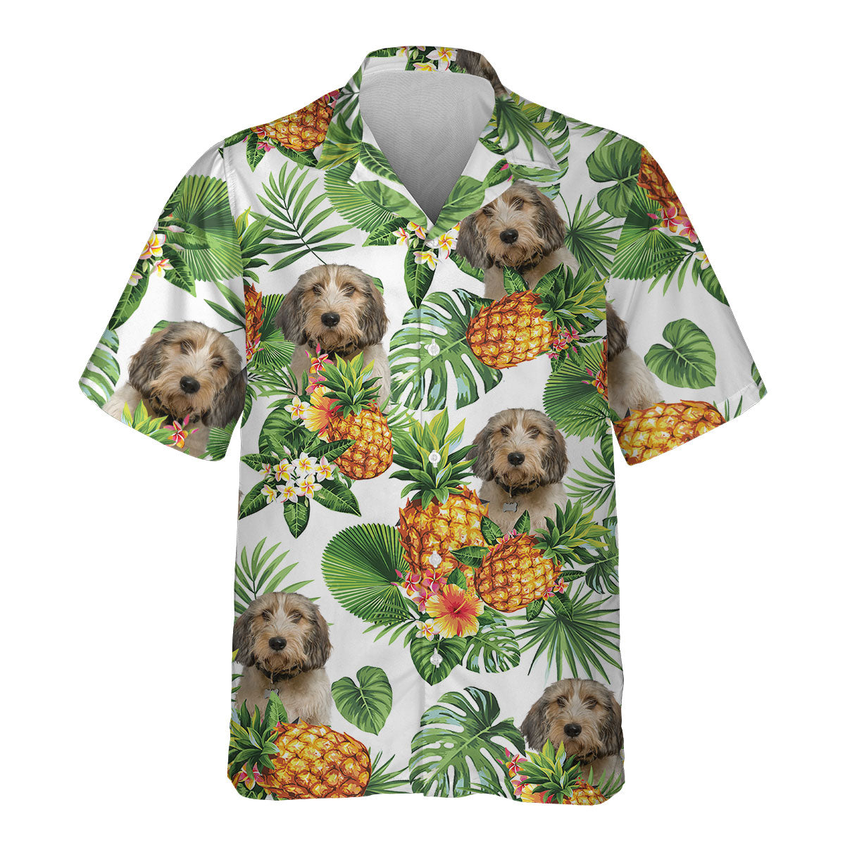 Petit Basset Griffon Vendéen - Tropical Pattern Hawaiian Shirt