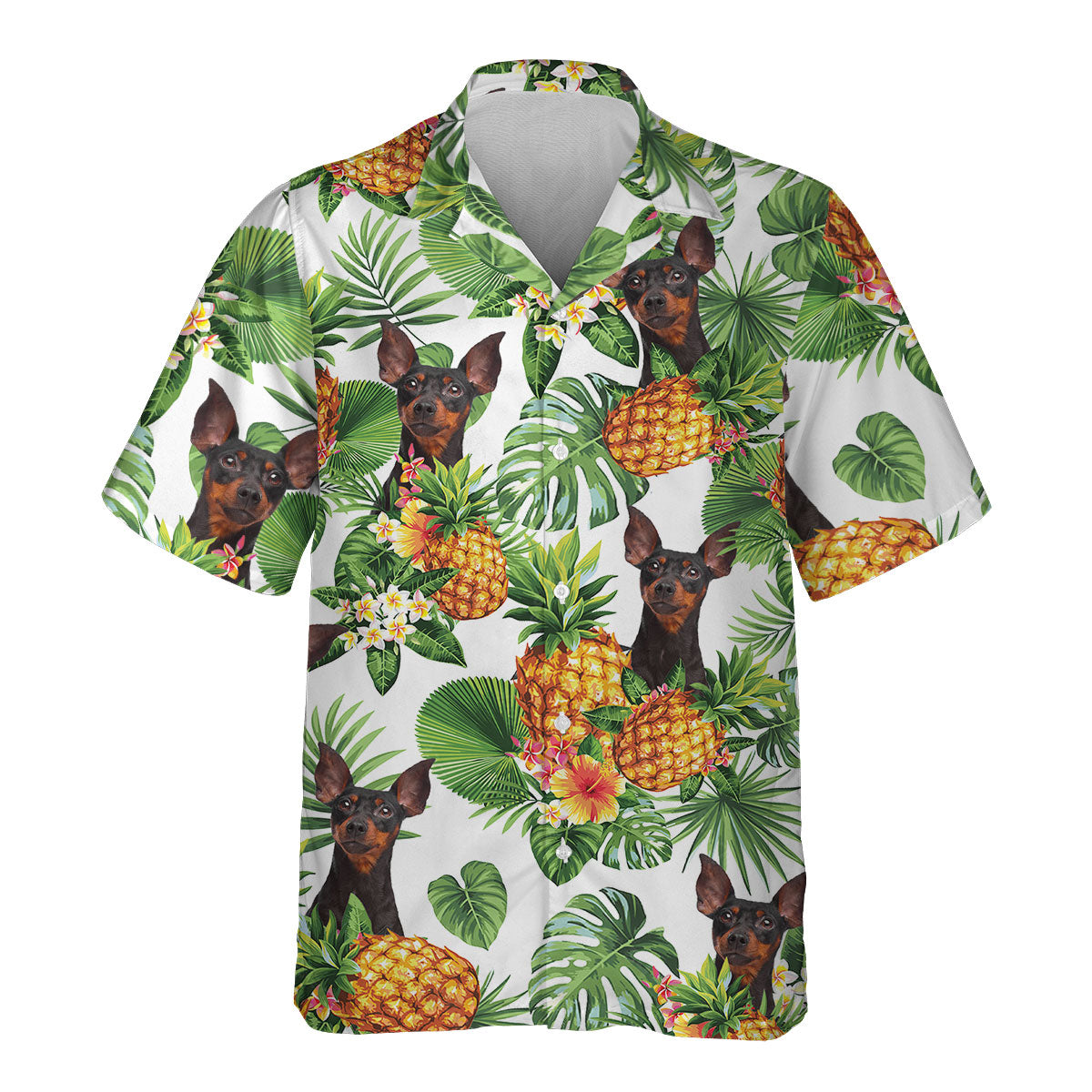 Pinscher - Tropical Pattern Hawaiian Shirt