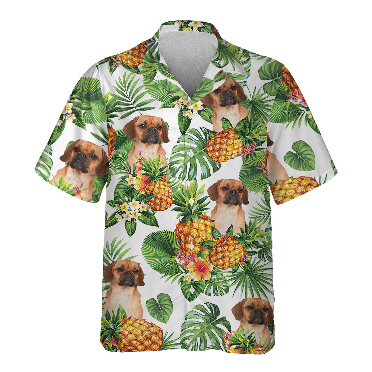 Puggle - Tropical Pattern Hawaiian Shirt