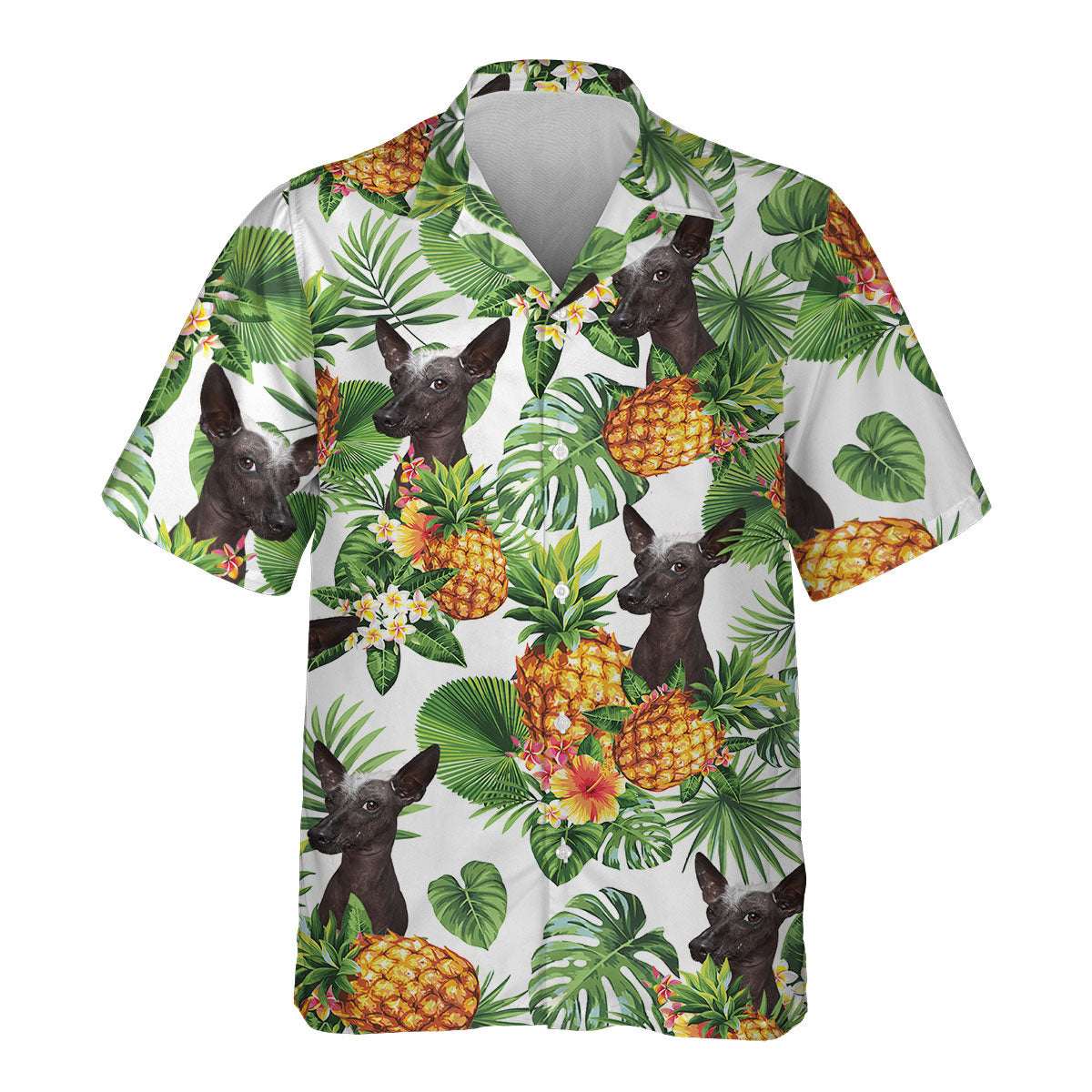Xoloitzcuintle - Tropical Pattern Hawaiian Shirt