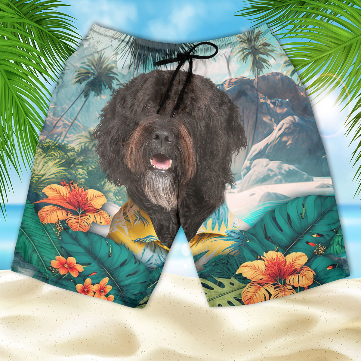 Barbet - 3D Men's Beach Short