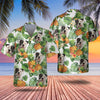 American Bulldog - Tropical Pattern Hawaiian Shirt