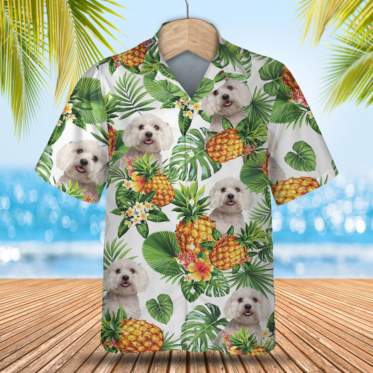 Maltese - Tropical Pattern Hawaiian Shirt